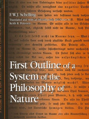 cover image of First Outline of a System of the Philosophy of Nature